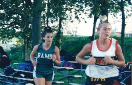 Ms. Gilliland running cross country when she was in high school
