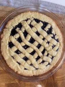 A blueberry pie baked by Giorgianni this summer. Giorgianni enjoys cooking and has improved his skills by practicing often during quarantine. (Courtesy of Antonio Giorgianni)