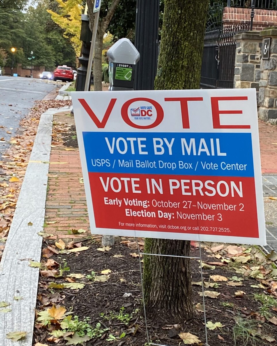 Vote+Safe+DC+sign+placed+outside+Georgetown+Public+Library+ballot+box.+The+sign+offers+two+methods+of+voting%2C+in+person+or+by+mail+%28AP+Photo%2F+Abigail+Bown%29+