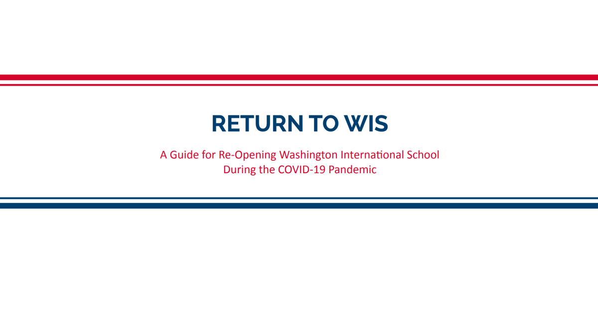 The title page of the Return to WIS handbook, which was sent to all families at the beginning of the school year. (Naomi Breuer/International Dateline)