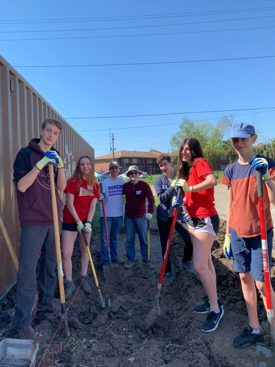 Class of 2021 WIS students working at Habitat for Humanity during their trip to NOLA in spring 2019. Due to the pandemic, there havent been any other 10th grade trips since then. (Courtesy of Sophia Nehme)