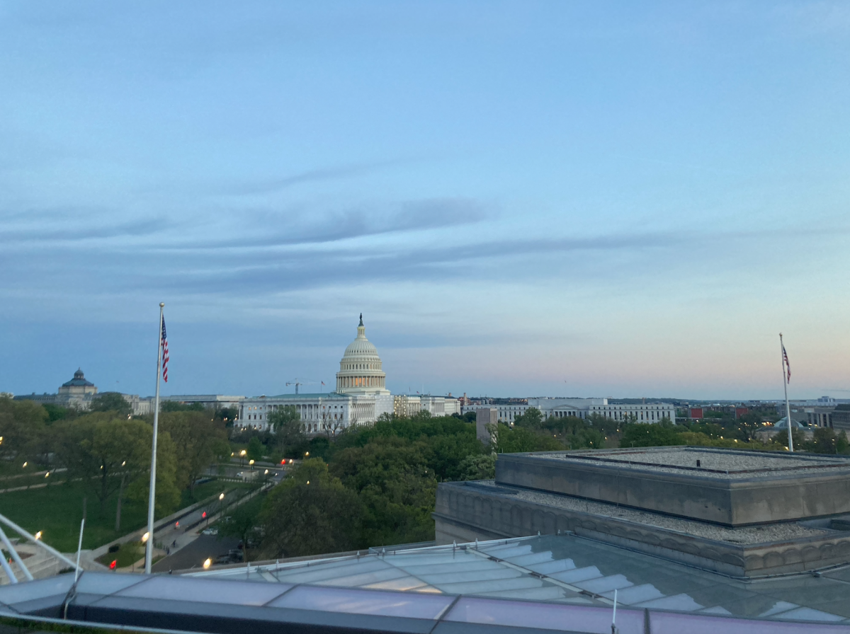 The view from the rooftop at The Observatory at Americas Square in downtown DC. The Spring Dance will be held there on April 22 (Naomi Breuer/International Dateline)