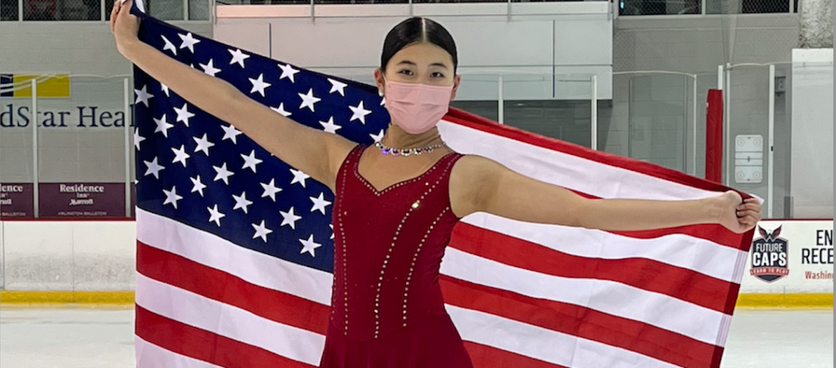 Synchronized skater Karin Kaneda is a part of Team USA for the 2021-2022 season. (Courtesy of Karin Kaneda)
