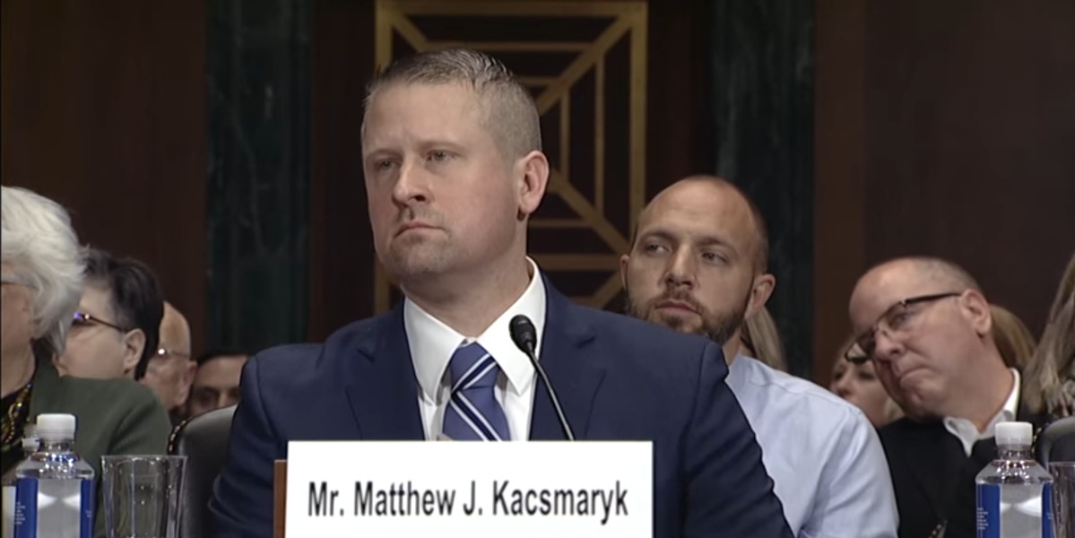 Texas Federal District Court Judge Matthew Kacsmaryk at the Senate Judiciary Committee. On April 7, Kacsmaryk blocked the approval of Mifepristone, a common abortion medication. (Associated Press)