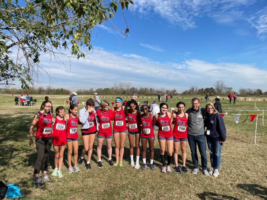 Girls Cross Country team post-state championship race. (Courtesy Cross Country Team)