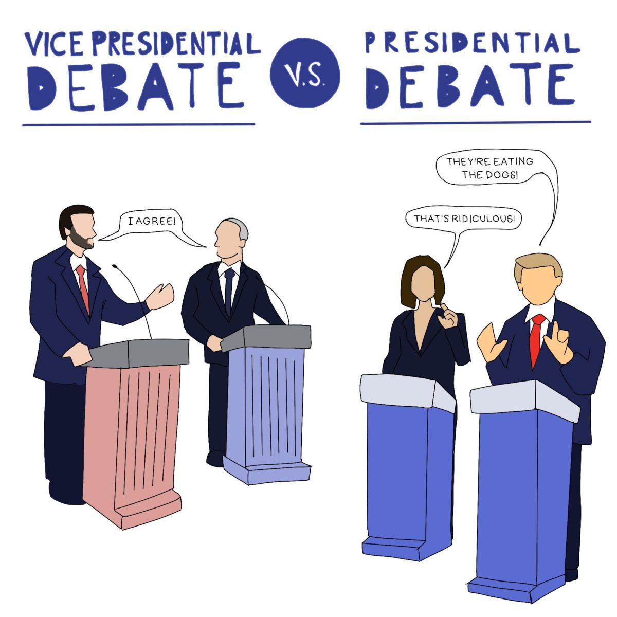 The Stark Contrast of the Debates...