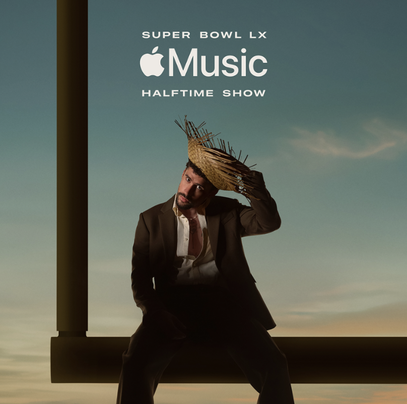 The official Apple Music announcement of Bad Bunny’s Super Bowl LX Halftime Show.
(Alex Wroblewski distributed through AFP via Getty Images/Chicago Crusader)